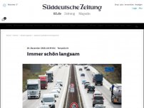 Bild zum Artikel: Tempolimit: Immer schön langsam