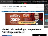 Bild zum Artikel: Merkel reist zu Erdogan wegen neuer Flüchtlinge aus Syrien