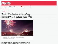 Bild zum Artikel: Trotz Verbot und Strafen böllert Wien schon wie wild