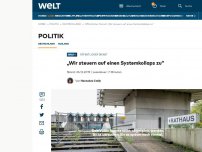 Bild zum Artikel: „Wir steuern auf einen Systemkollaps zu“