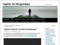 Bild zum Artikel: „Meine Oma ist ne alte Umweltsau!“