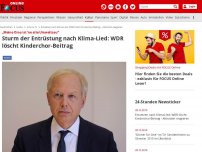 Bild zum Artikel: „Meine Oma ist ‘ne alte Umweltsau“ - Sturm der Entrüstung nach Klima-Lied: WDR löscht Kinderchor-Beitrag