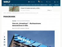 Bild zum Artikel: Oma als „Umweltsau“ – Rechtsextreme demonstrieren in Köln