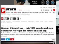 Bild zum Artikel: M.Beisenherz - Sorry, ich bin privat hier: Oma als #Umweltsau — wie 2019 gerade noch den dümmsten Aufreger des Jahres an Land zog