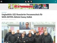 Bild zum Artikel: Unglaublich: GEZ-finanzierter Personenschutz für WDR-ANTIFA-Aktivist Danny Hollek