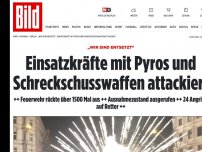 Bild zum Artikel: „Wir sind entsetzt“ - Einsatzkräfte mit Pyros und Waffen attackiert