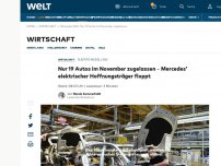 Bild zum Artikel: Nur 19 Autos zugelassen – Mercedes’ elektrischer Hoffnungsträger floppt