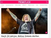 Bild zum Artikel: Nach 33 Jahren: Böhse Onkelz dürfen verbotenen Song spielen