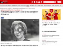 Bild zum Artikel: Spielte in zahlreichen Filmen und Serien mit - Volksschauspielerin Veronika Fitz stirbt mit 83 Jahren