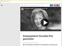 Bild zum Artikel: Schauspielerin Veronika Fitz ist gestorben