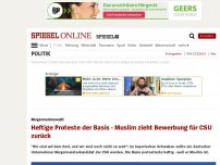 Bild zum Artikel: Bürgermeisterwahl: Heftige Proteste der Basis - Muslim zieht Bewerbung für CSU zurück