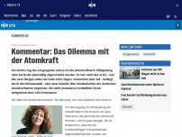 Bild zum Artikel: Kommentar: Das Dilemma mit der Atomkraft