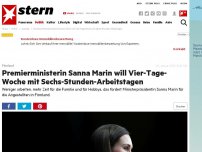 Bild zum Artikel: Finnland: Premierministerin Sanna Marin will Vier-Tage-Woche mit Sechs-Stunden-Arbeitstagen