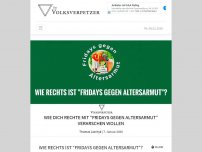 Bild zum Artikel: Wie dich Rechte mit “Fridays gegen Altersarmut” verarschen wollen