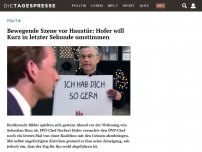 Bild zum Artikel: Bewegende Szene vor Haustür: Hofer will Kurz in letzter Sekunde umstimmen