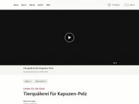 Bild zum Artikel: Tierquälerei für Kapuzen-Pelz