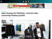 Bild zum Artikel: Nobel-Boutique für Flüchtlinge – Deutsche sollen hochwertige Kleidung spenden