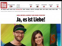 Bild zum Artikel: Ja, es ist Liebe! - Lena Meyer-Landrut und Mark Forster sind ein Paar