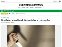 Bild zum Artikel: Schömberg: 20-Jähriger schwebt nach Messerstichen in Lebensgefahr