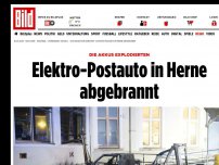 Bild zum Artikel: Die Akkus explodierten - Elektro-Postauto in Herne abgebrannt