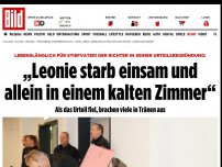 Bild zum Artikel: Leonie langsam totgequält - Es war Mord! Lebenslange Haft für Stiefvater