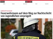 Bild zum Artikel: Feuerwehrmann auf dem Weg zur Nachtschicht von Jugendlichen verprügelt