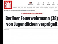 Bild zum Artikel: Auf Weg zur Nachtschicht - Feuerwehrmann (38) von Jugendlichen verprügelt