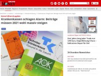 Bild zum Artikel: Immer höhere Ausgaben - Krankenkassen schlagen Alarm: Beiträge müssen 2021 wohl massiv steigen