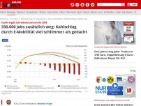 Bild zum Artikel: Studie ergibt Schreckensszenario für 2030 - 330.000 Jobs zusätzlich weg: Kahlschlag durch E-Mobilität viel schlimmer als gedacht