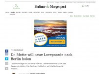 Bild zum Artikel: Technoparade : Dr. Motte will neue Loveparade nach Berlin holen