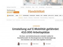 Bild zum Artikel: Autoindustrie: Umstellung auf E-Mobilität gefährdet 410.000 Arbeitsplätze