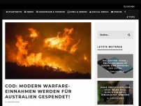 Bild zum Artikel: CoD: Modern Warfare-Einnahmen werden für Australien gespendet!