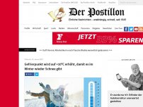 Bild zum Artikel: Gefrierpunkt wird auf +10°C erhöht, damit es im Winter wieder Schnee gibt