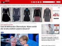 Bild zum Artikel: Fast 50 Milliarden Überschuss - Staat schwimmt im Geld: Wann senkt die GroKo endlich unsere Steuern?