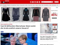 Bild zum Artikel: Fast 50 Milliarden Überschuss - Staat schwimmt im Geld: Wann senkt die GroKo endlich unsere Steuern?