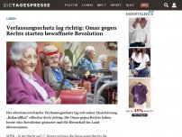 Bild zum Artikel: Verfassungsschutz lag richtig: Omas gegen Rechts starten bewaffnete Revolution