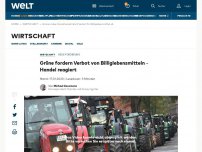 Bild zum Artikel: Grüne fordern Verbot von Billiglebensmittel – Handel reagiert