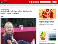 Bild zum Artikel: In Lünen vermisst - Sechsjährige wird vermisst: Wer hat die kleine Lenina gesehen?