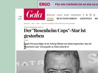 Bild zum Artikel: Joseph Hannesschläger (†): Der 'Rosenheim Cops'-Star ist gestorben