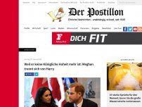 Bild zum Artikel: Weil er keine Königliche Hoheit mehr ist: Meghan trennt sich von Harry