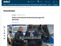 Bild zum Artikel: Polizei senkt Rechtschreib-Anforderungen für Bewerber