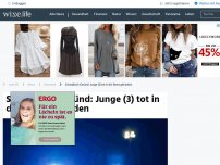 Bild zum Artikel: Tragisches Unglück: Junge (3) tot in der Rems gefunden