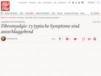 Bild zum Artikel: Chronische Schmerzen: Fibromyalgie: 13 typische Symptome sind ausschlaggebend