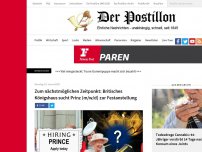 Bild zum Artikel: Zum nächstmöglichen Zeitpunkt: Britisches Königshaus sucht Prinz (m/w/d) zur Festanstellung