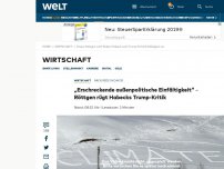 Bild zum Artikel: Donald Trump eröffnet Weltwirtschaftsforum in Davos