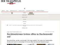 Bild zum Artikel: Rechtsextreme treten offen in Buchenwald auf