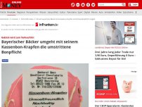 Bild zum Artikel: - Kassenbon-Krapfen: Bayerischer Bäcker mit stillem Protest gegen Bon-Wahn