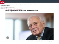 Bild zum Artikel: 'Verkäufer sind am wichtigsten': Reinhold Würth plaudert aus dem Nähkästchen