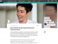 Bild zum Artikel: Journalistin Dunja Hayali bekommt Toleranz-Preis