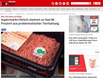 Bild zum Artikel: Aldi, Lidl, Rewe und Edeka - Supermarkt-Fleisch stammt zu 88 Prozent aus problematischer Tierhaltung